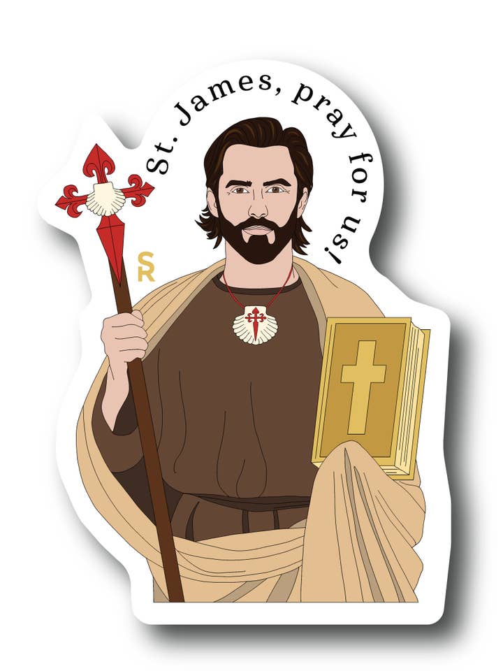 St. James Sticker for wholesale by Sock Religious