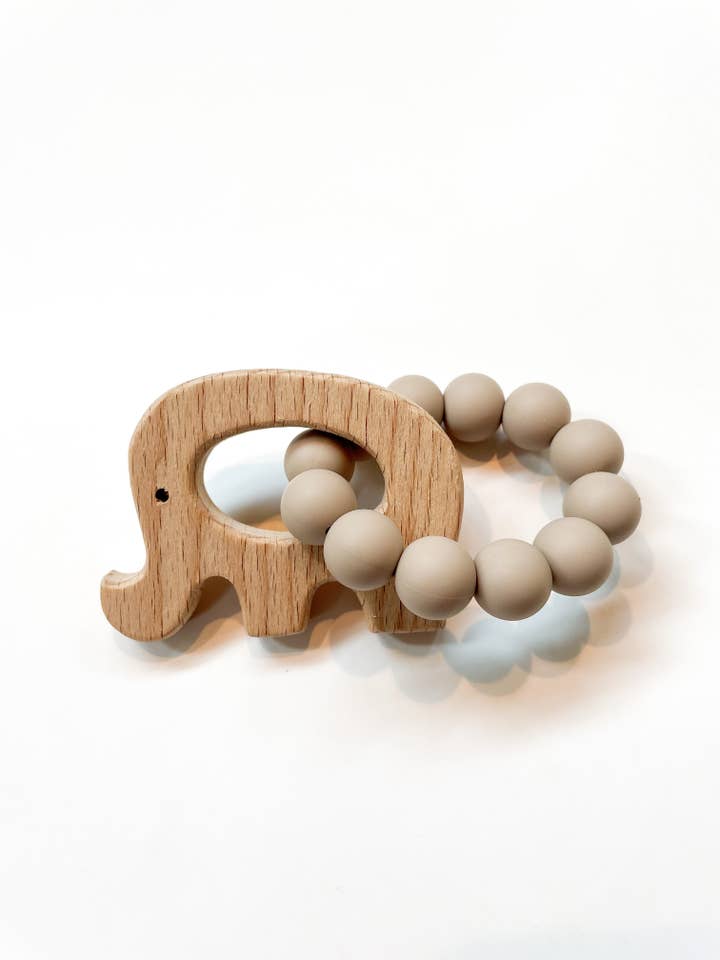 Basic Elephant Teether for wholesale by Marlowe and Sage LLC