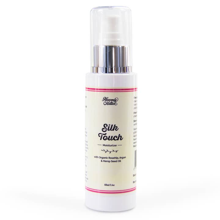 Silk Touch Facial Moisturizer - With Organic Rosehip, Argan, Hemp Seed Oil for wholesale by Heavenly Nature
