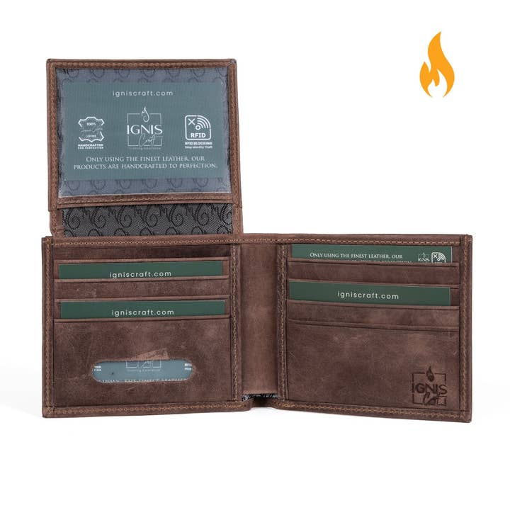 Mens Leather Wallet | Solstice 4 Dusk for wholesale by Revoba LLC