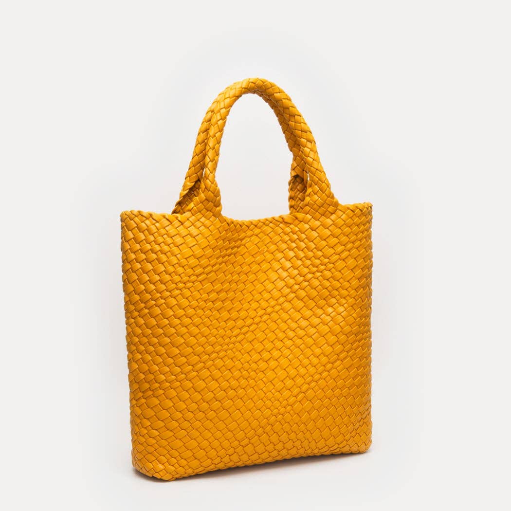 Fashion City – wholesale Tote bag – Women's – Woven Braided Tote Bag With Wristlet Pouch11