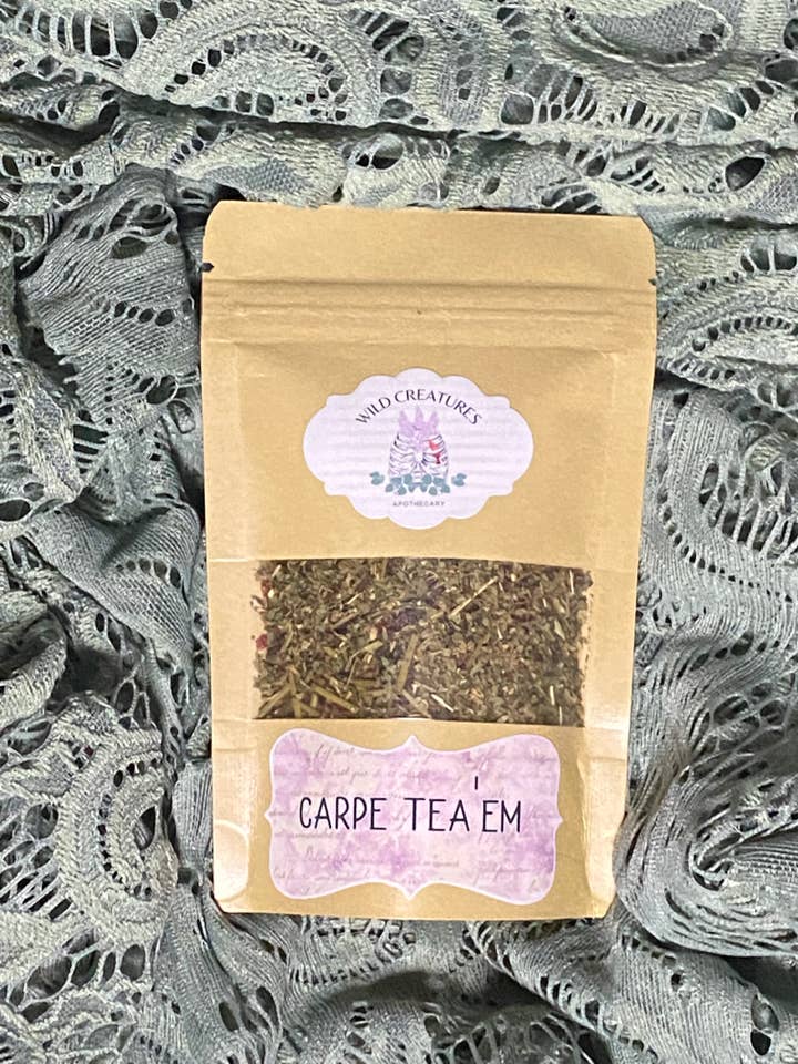 Carpe Tea 'em voor wholesale door Wild Creatures Apothecary