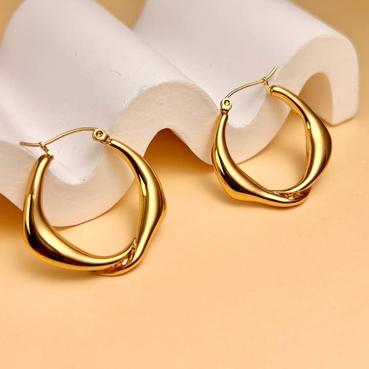 COSMOS - Wholesale Hoop Earrings - Original Creole Earrings Stainless Steel1