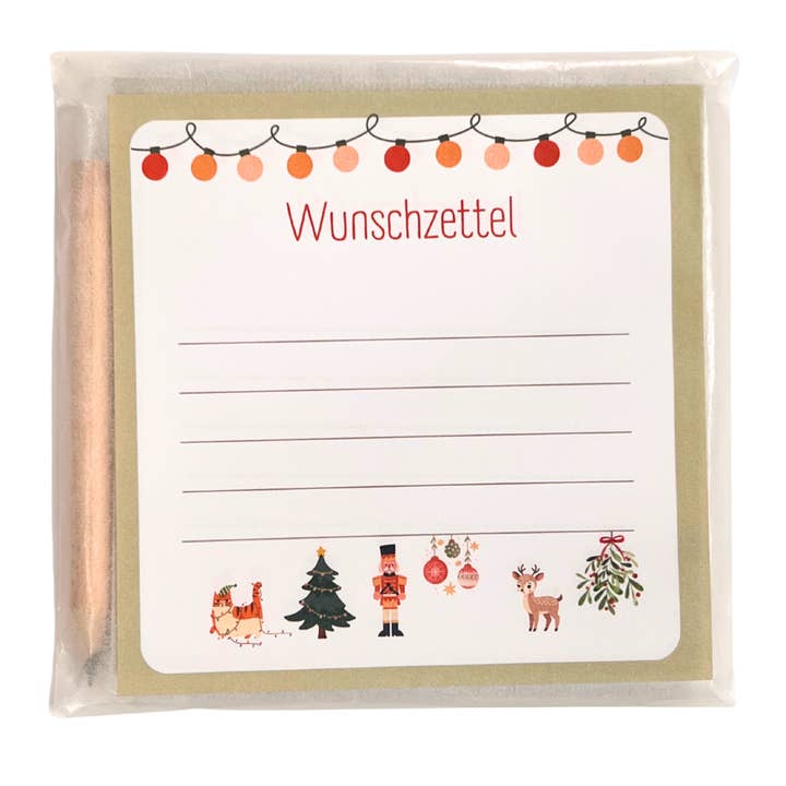 Wunderle GmbH - Wholesale Notepad - Wish List Block Set - Your Place for Christmas Wishes2