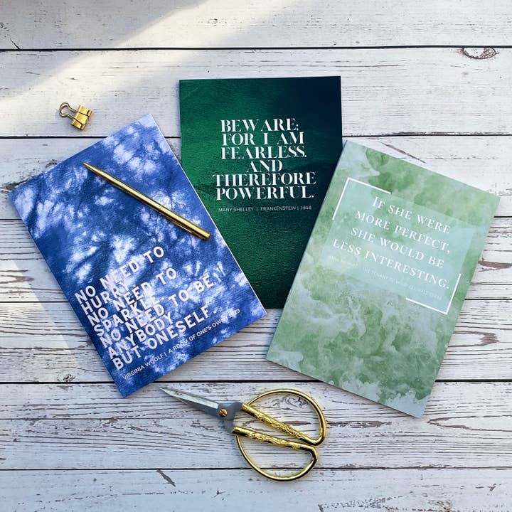 Bronte, Woolf, Shelley - Set de 3 cuadernos A5 para venta al por mayor de GiftSmith