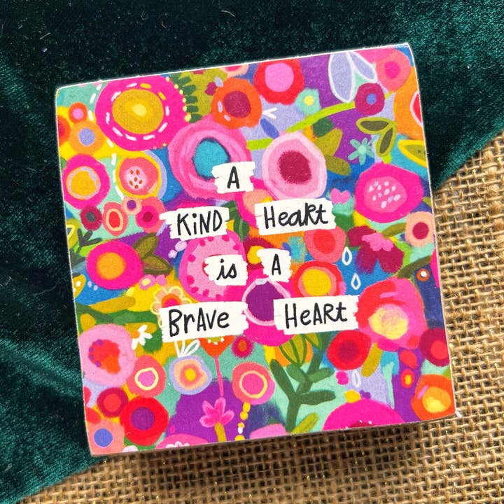 Kind Heart Mini Inspo Block for wholesale by Daisy Dunes