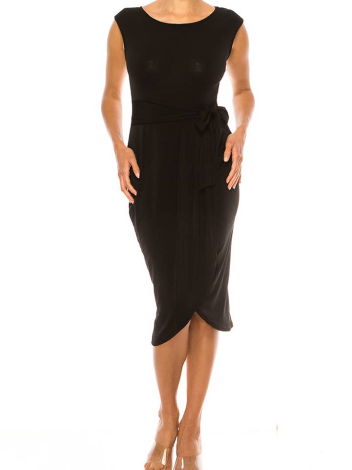 Women's Elegant Sleeveless Sheath Dress for wholesale by MOA COLLECTION