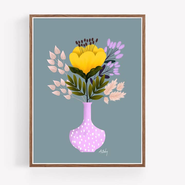 Promenades estivales - imprimé floral pour la vente par Annie Bailey Art