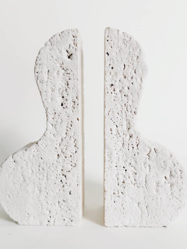 Vintage Travertine Bookends for wholesale by virga