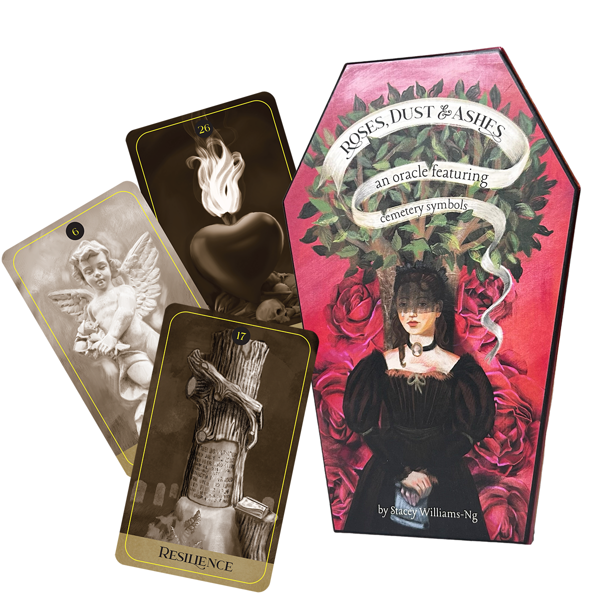 La Panthère Studio - Venta al por mayor Cartas del tarot - Roses, Dust & Ashes, ganador del premio "Mejor Baraja Indie"3