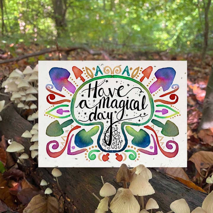 Magical Day Plantable Wildflower Greetings Card for wholesale by Loop Loop