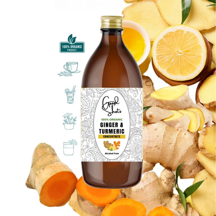 Good Shots - Wholesale Wellness Juice/Tonic - Ginger & Turmeric Concentrate Health/Functional Shots/Juice 2