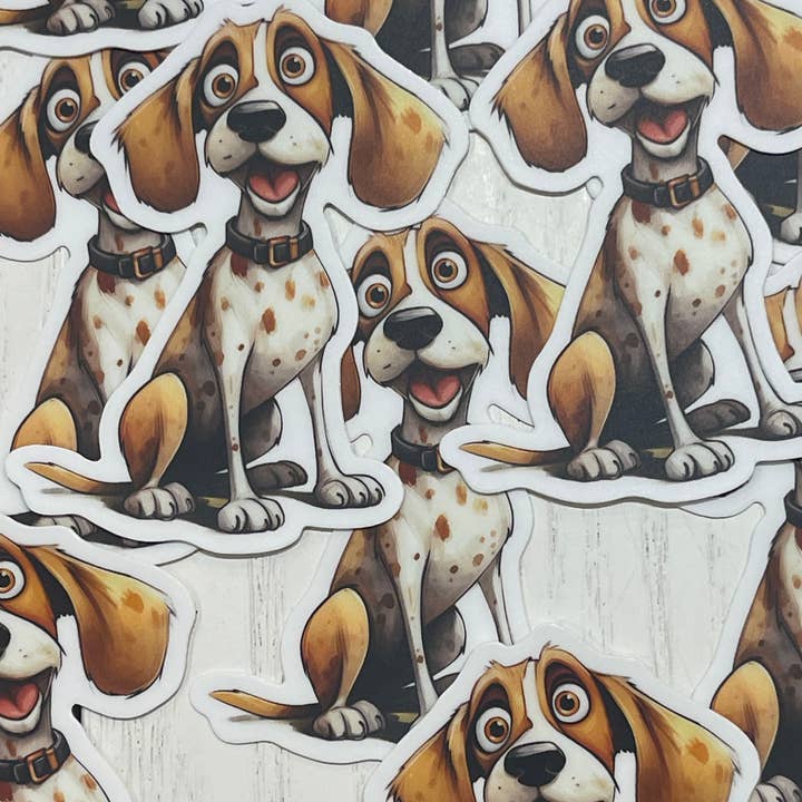 Beagle Sticker MM for wholesale by Little Smarties YYC