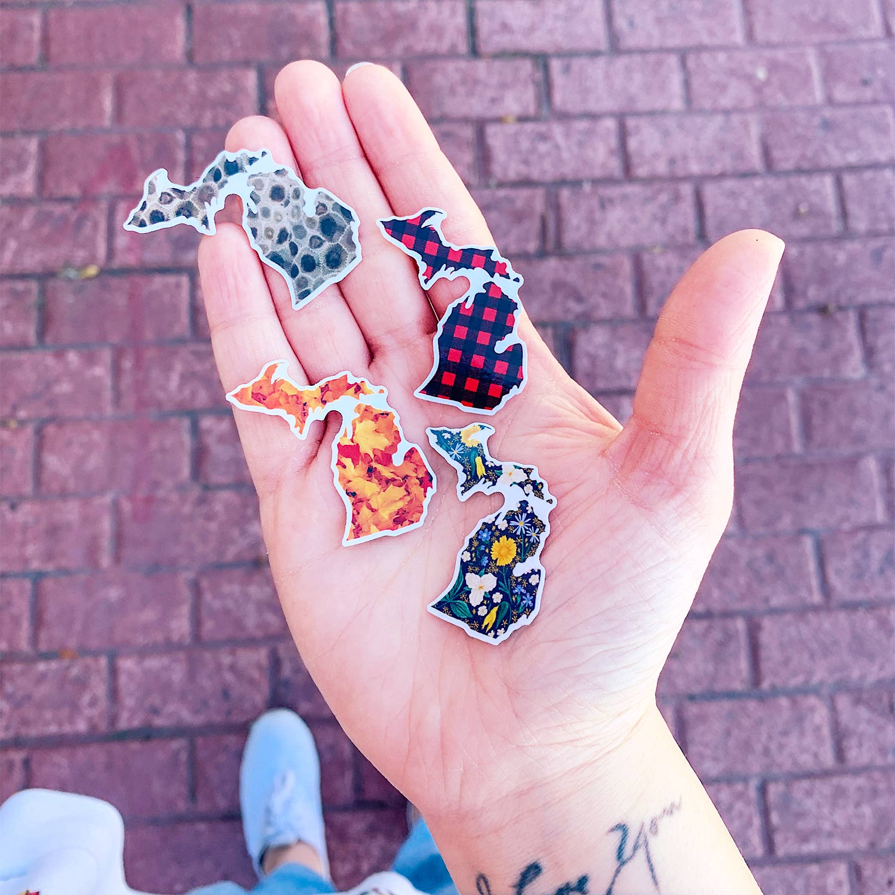 Peninsulas - Wholesale Sticker - Michigan Petoskey Stone Mini Sticker3