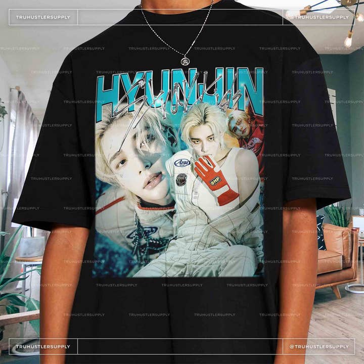 Hyunjin T Tee Stray Kids Fandom Fashion for SKZ Concerts! for wholesale by TheKingShirt