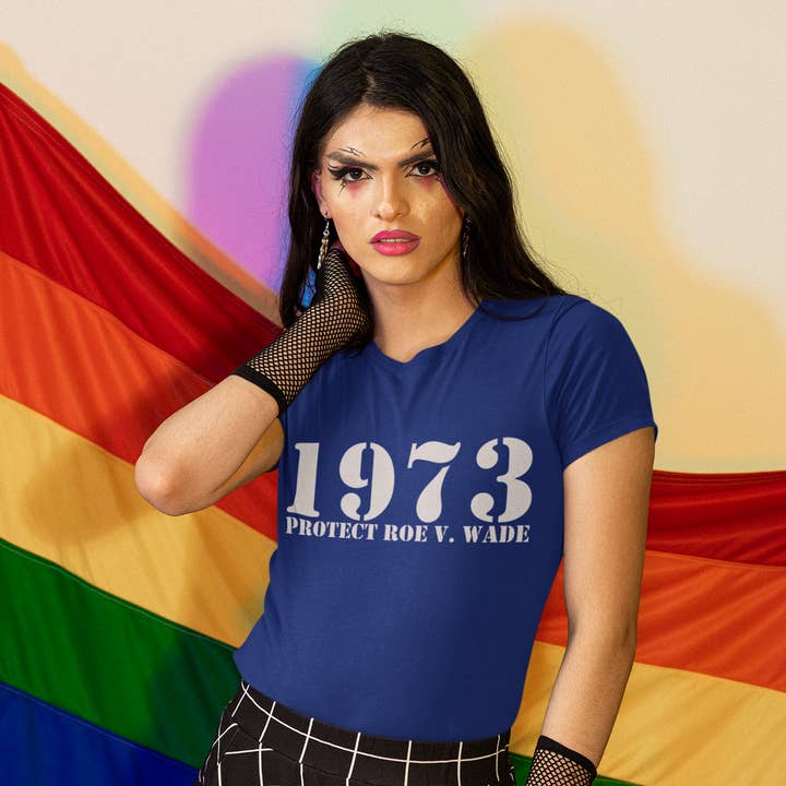 1973 Protect Roe V Wade Relaxes Damen T-Shirt für den Großhandel von LimenDime Market