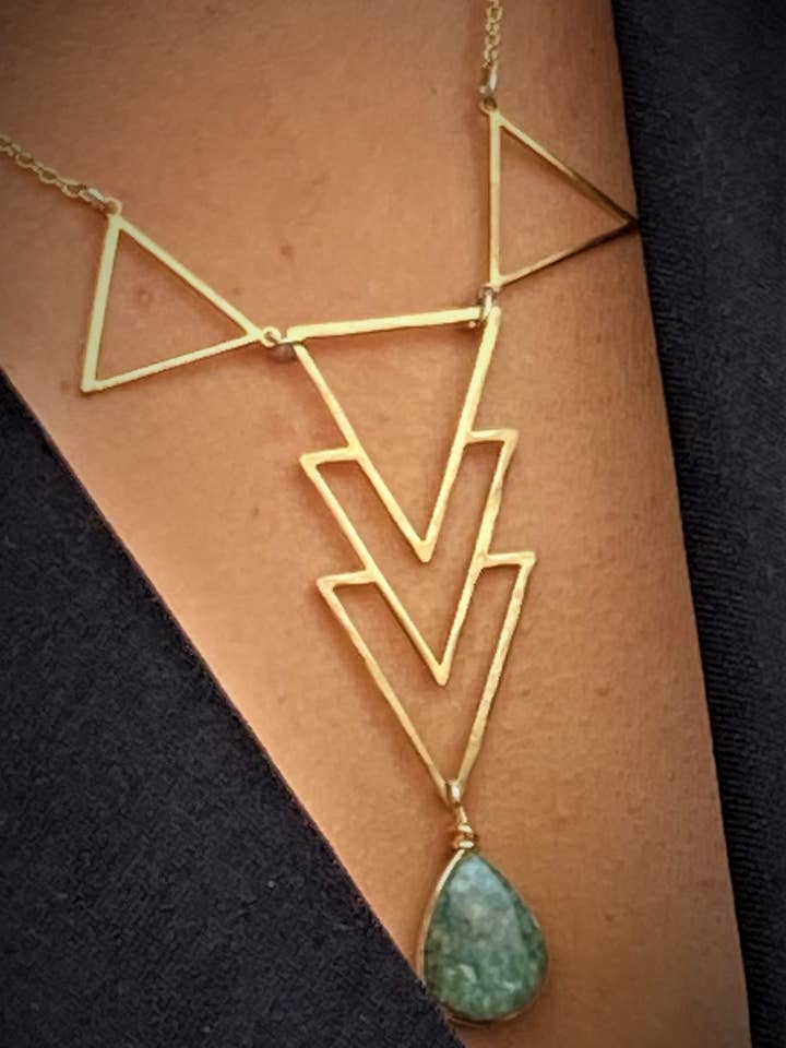 Architectural Necklace for wholesale by Cora Hornby Jewelry Insights