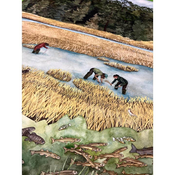 Jill Pelto Art - Wholesale Art Print - Coastal Marsh New England Art Print Set3