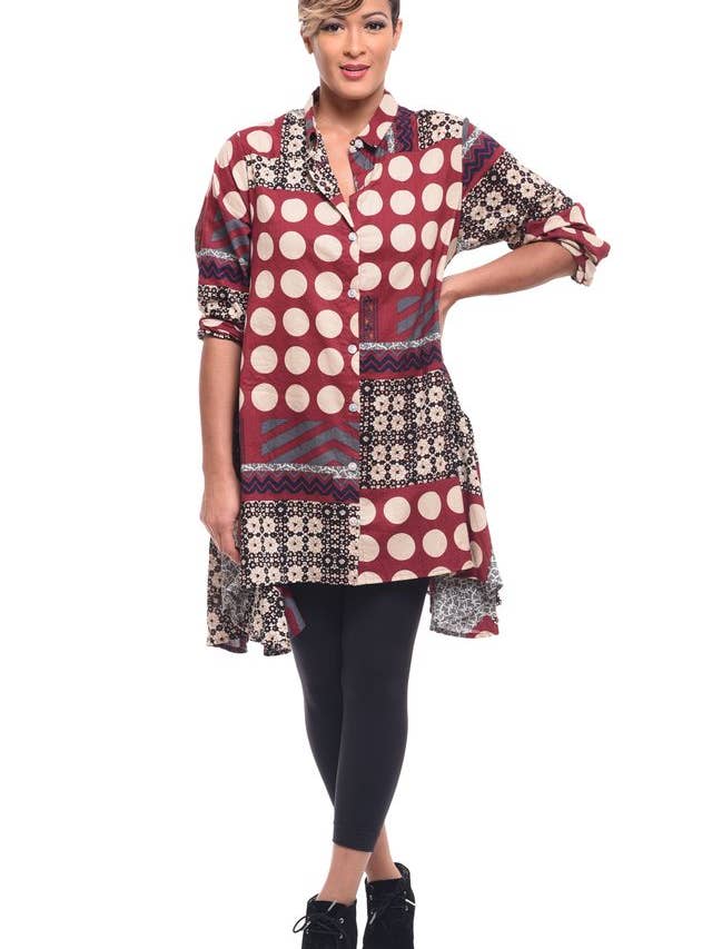 CV224 Gigi en Vino Potpourri* para venta al por mayor de Tulip Clothing