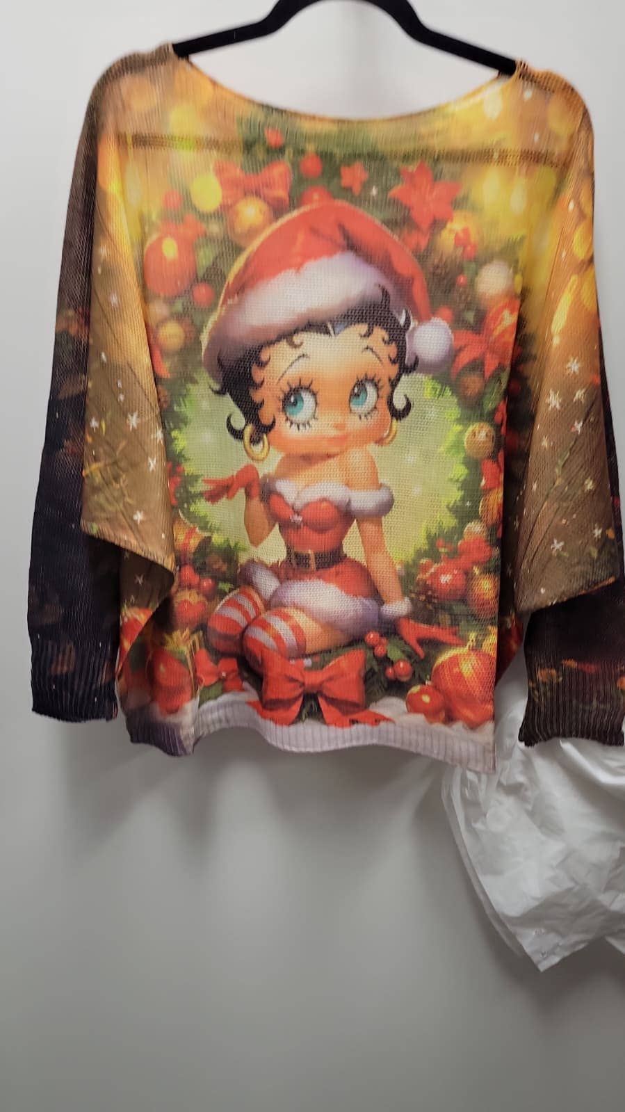 LOOWIE - Wholesale Knitted jumper – Women′s - VIBB Red Christmas Lady Knit Printed Sweater LOOWIE