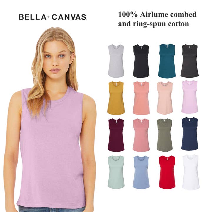 Bella + Canvas Lightweight Top – Relaxed Fit Muscle Tank  for wholesale by MYES BULK APPAREL