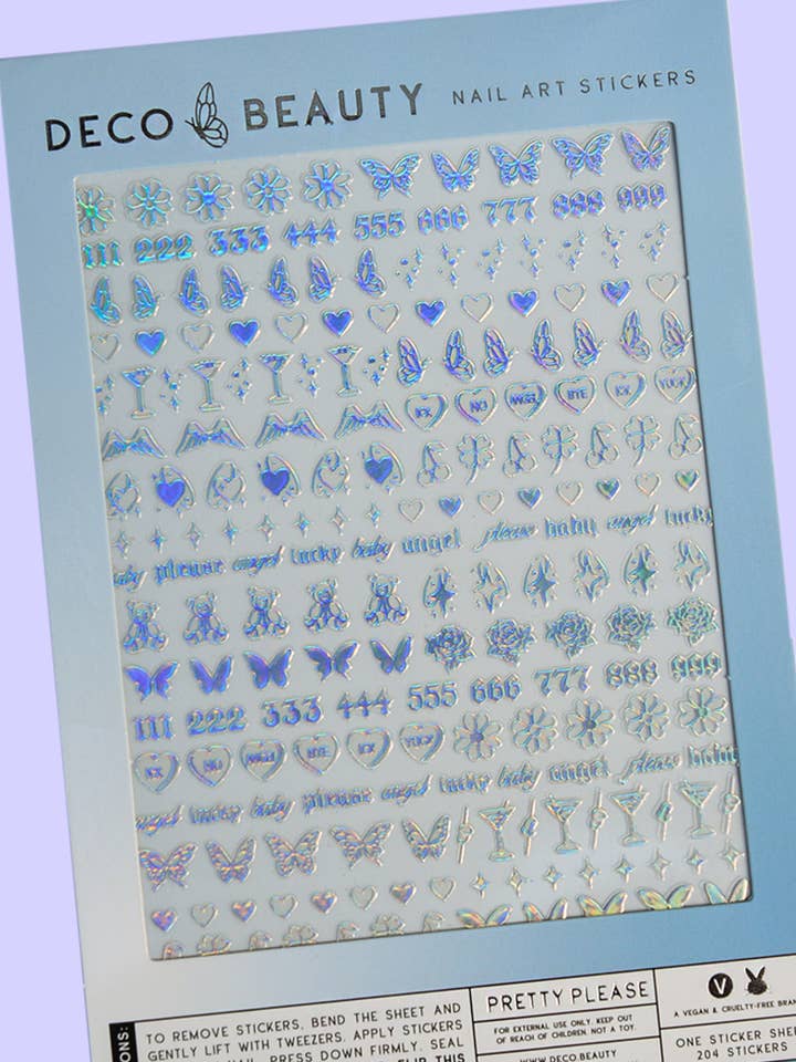 Nail Art Stickers - PRETTY PLEASE for wholesale by Deco Beauty
