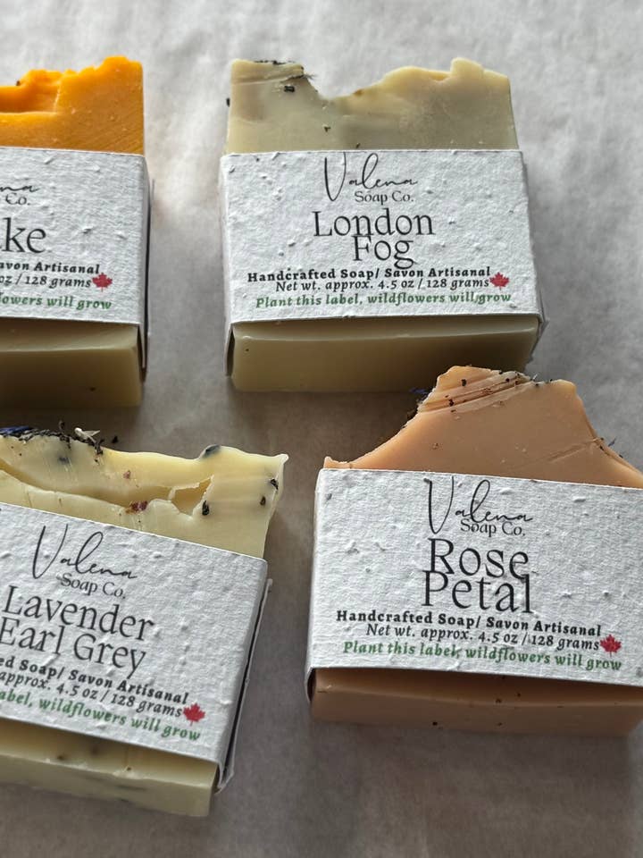 Rose Petal Soap Bar for wholesale by Valena Soap Co.