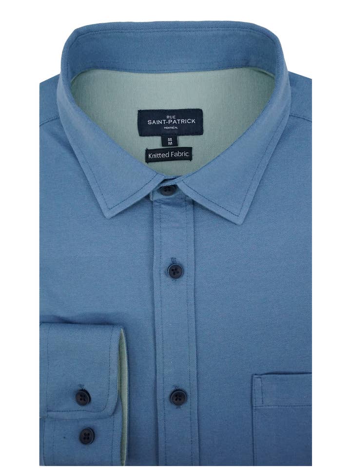 Finlay Stickad Piqué i Flygvapenblå för wholesale av Rue Saint-Patrick