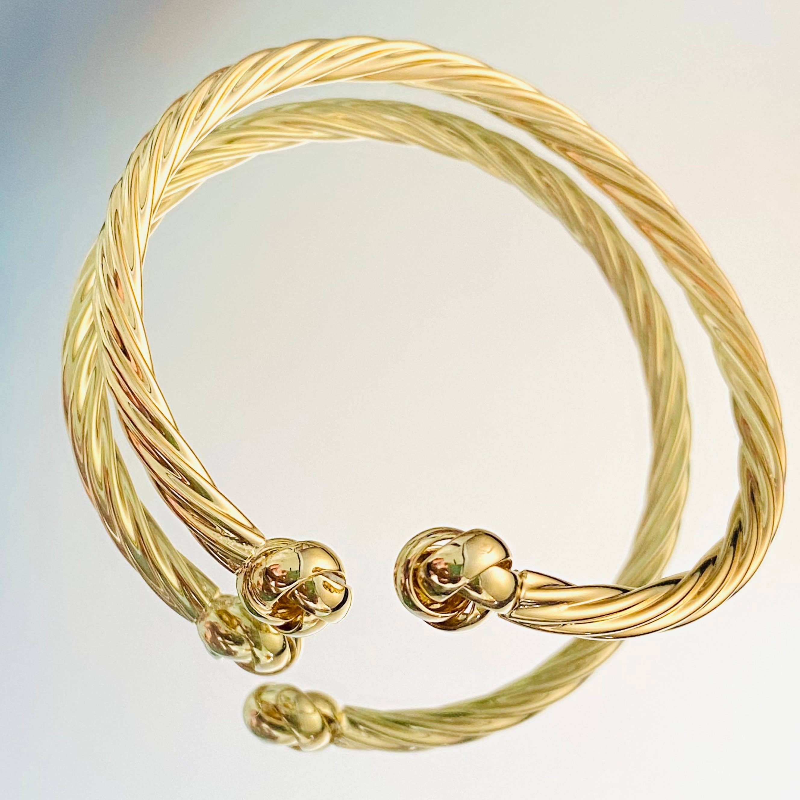 Housegoldjewelry – Engroshandel Manchetarmbånd – Guld knude armbånd, knude armbånd, åben Cuff armbånd,8