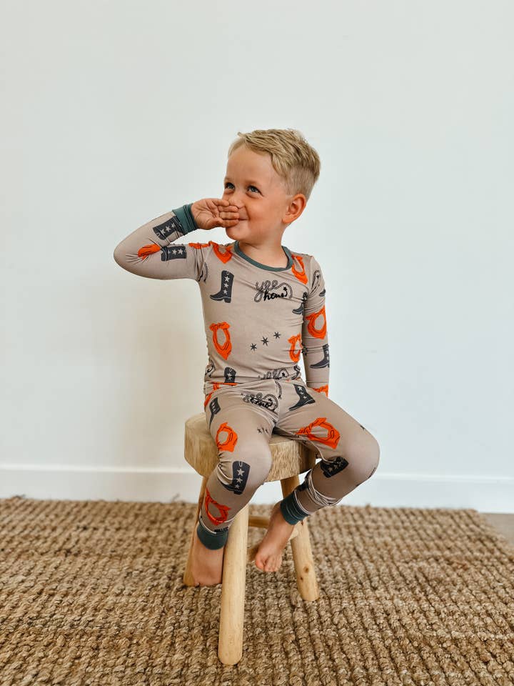 Wild Crew Clothing - Wholesale Sleepwear Set - Kids - Rodeo Wrangler Two Piece Pajama