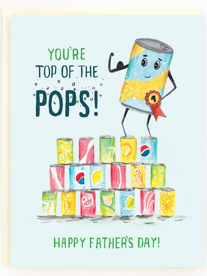 Carte Dad Pops pour la vente par The Paperhood