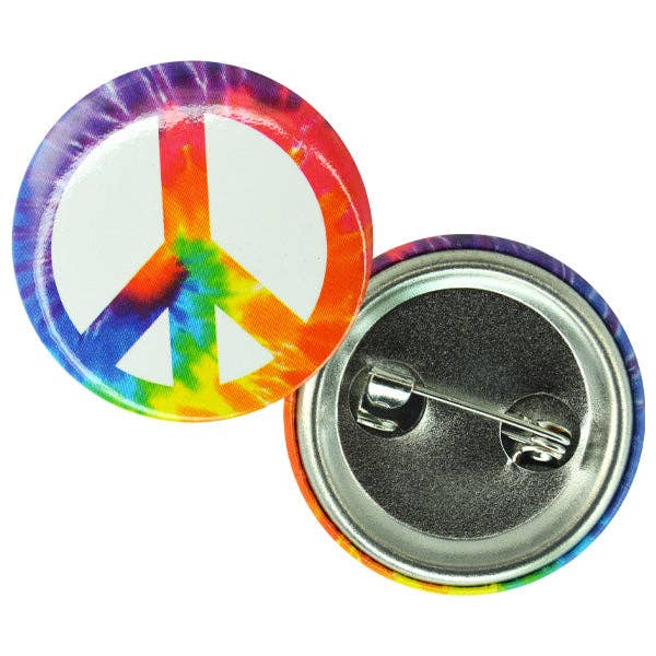 Peace Button Pins -12 Pack for wholesale by Kipp Brothers