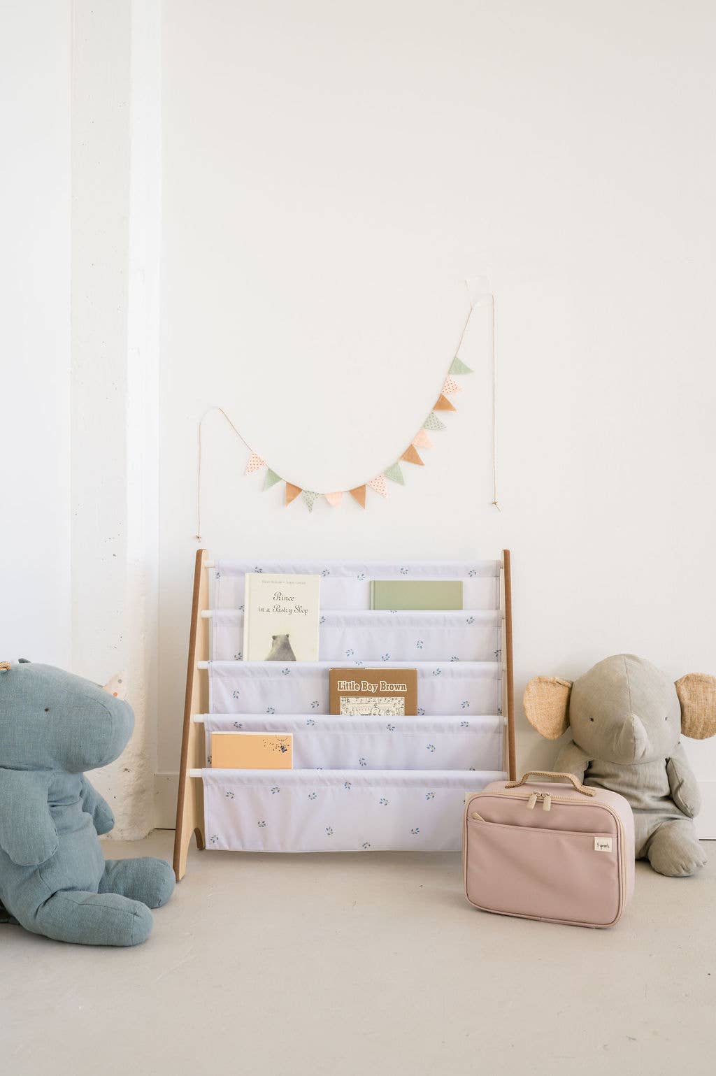 3 Sprouts - Vente Bibliothèques - Bibliothèque pour enfants avec tissu recyclé - Myrtille5