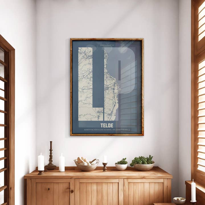 LP LetraMap para venta al por mayor de The Traveler Art