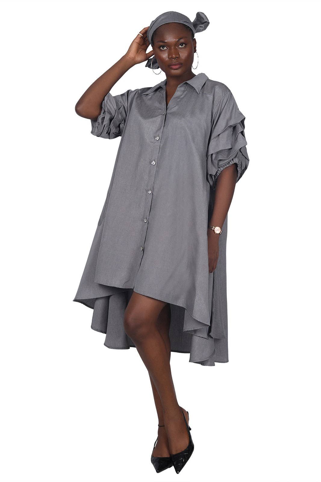 Advance Apparels - Wholesale Dress - Women's - Hi-Lo Dress w/ "Blessed" AD-250135