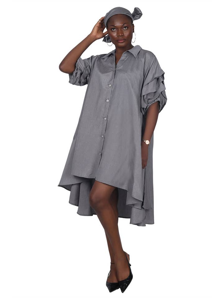 Advance Apparels - Wholesale Dress - Women's - Hi-Lo Dress w/ "Blessed" AD-250135