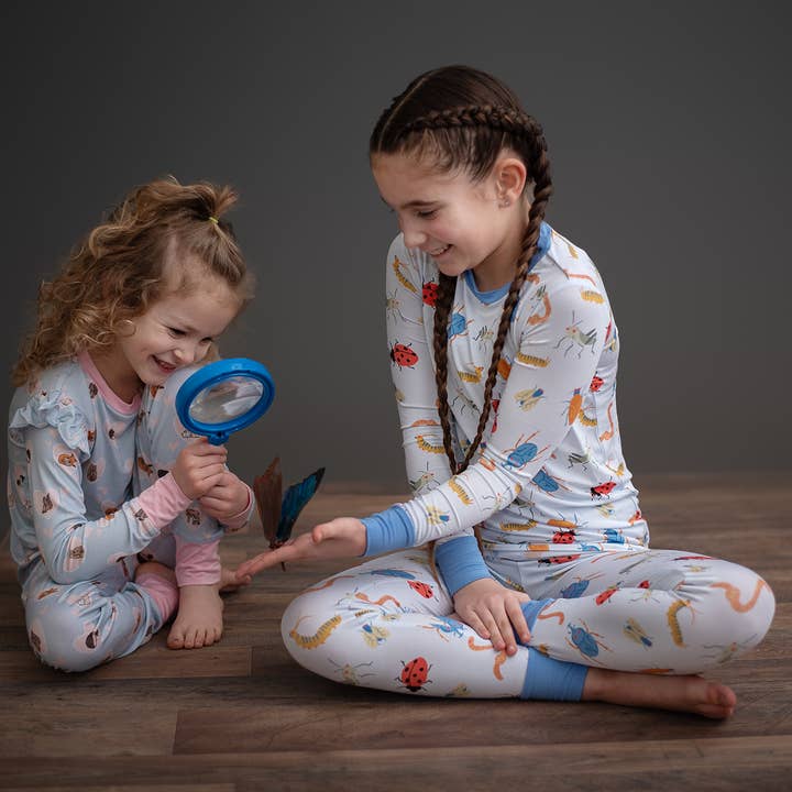 Love Bug Zip-Up Bamboo Pajamas for wholesale by Coasty