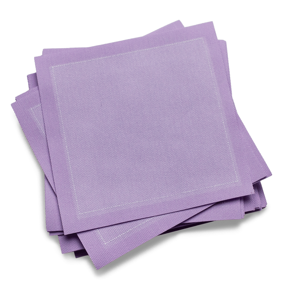 Five Star Napkins Inc. – wholesale Disposable napkin – Lavender Cotton Cocktail Napkins - 50x0