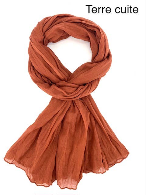 Maison Unik Accessoires - Wholesale Scarf - Unisex - Plain Cheche Scarf 100% Cotton - Unisex - 54 colors10