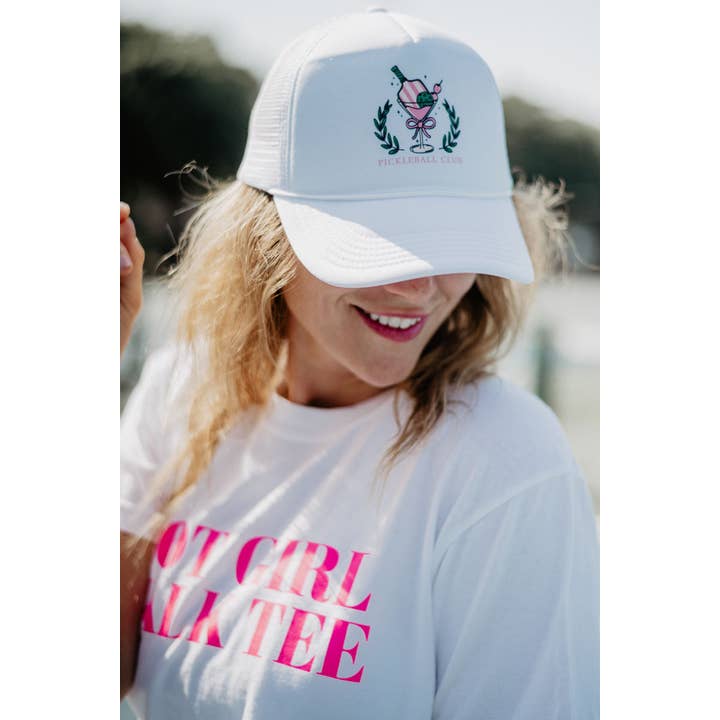Katydid - Wholesale Trucker Hat - Women's - Pickleball Club Martini Foam Trucker Cap