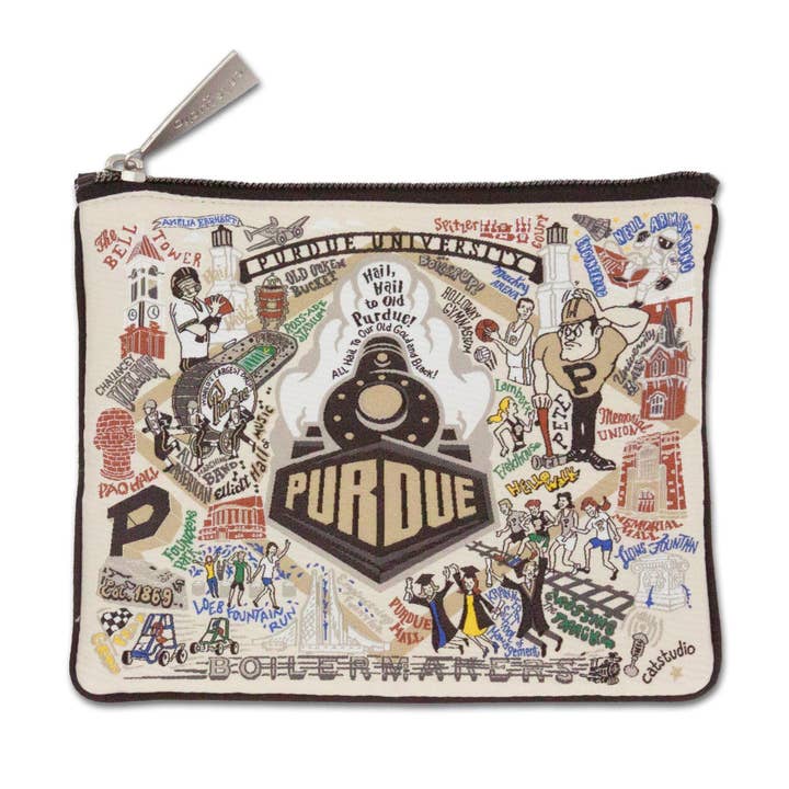 catstudio - Wholesale Pouch - Unisex - Purdue University Collegiate Zip Pouch
