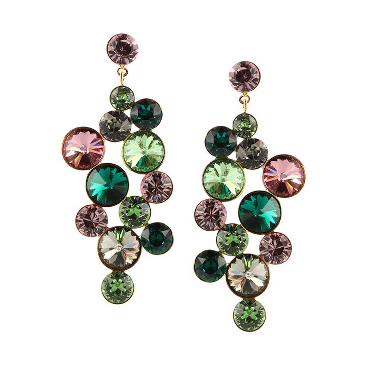 Pendientes Blossom Big - Oro, hechos a mano para venta al por mayor de OTAZU