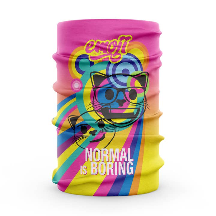 OTSO - Wholesale Neck Gaiter/Snood - Unisex - Neck Protector - Emoji Normal Is Boring0