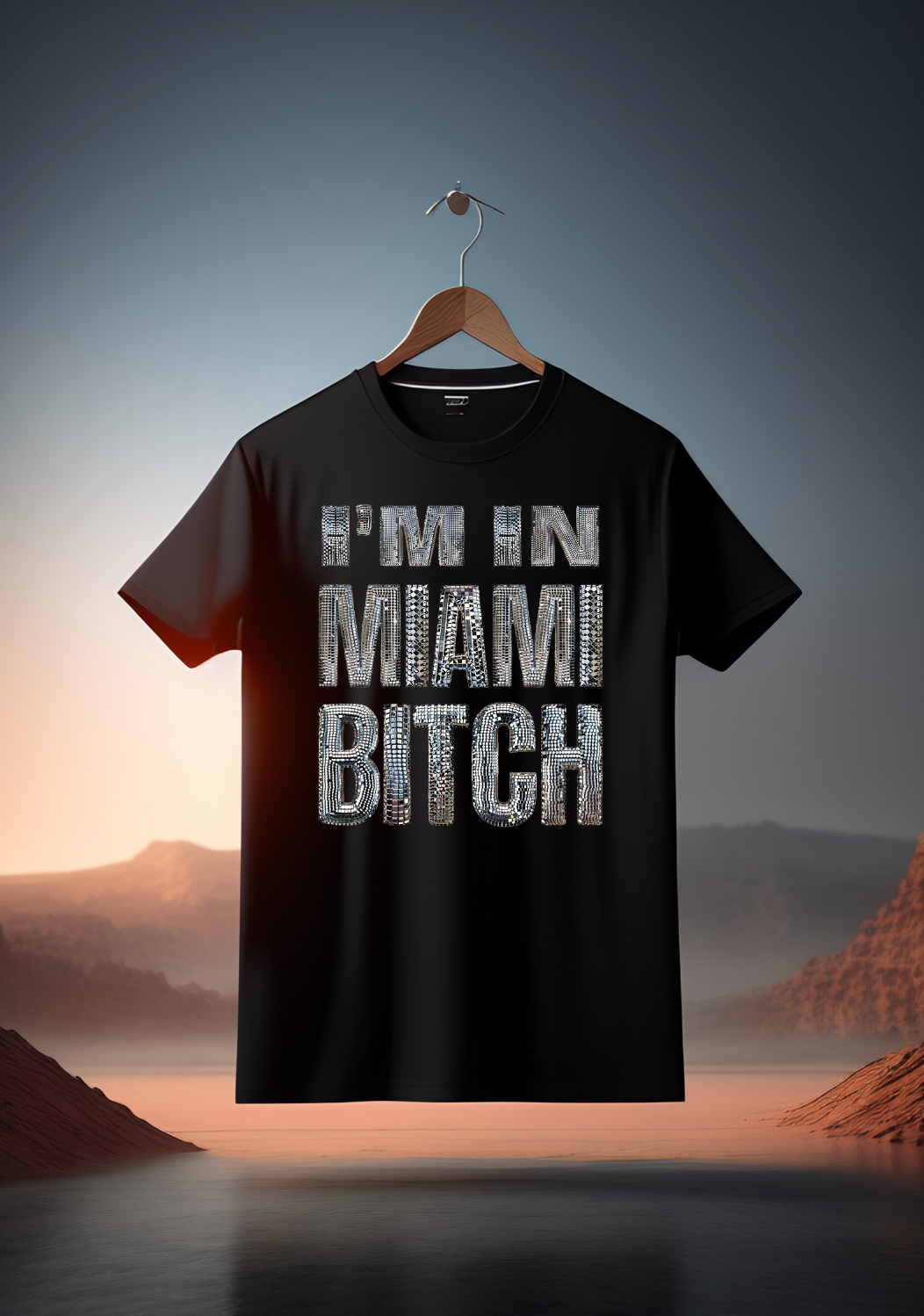 Grooveman Music - Vente T-shirt à imprimés – unisexe - T-shirts I'm in Miami Bitch Mirror | Grooveman Music0