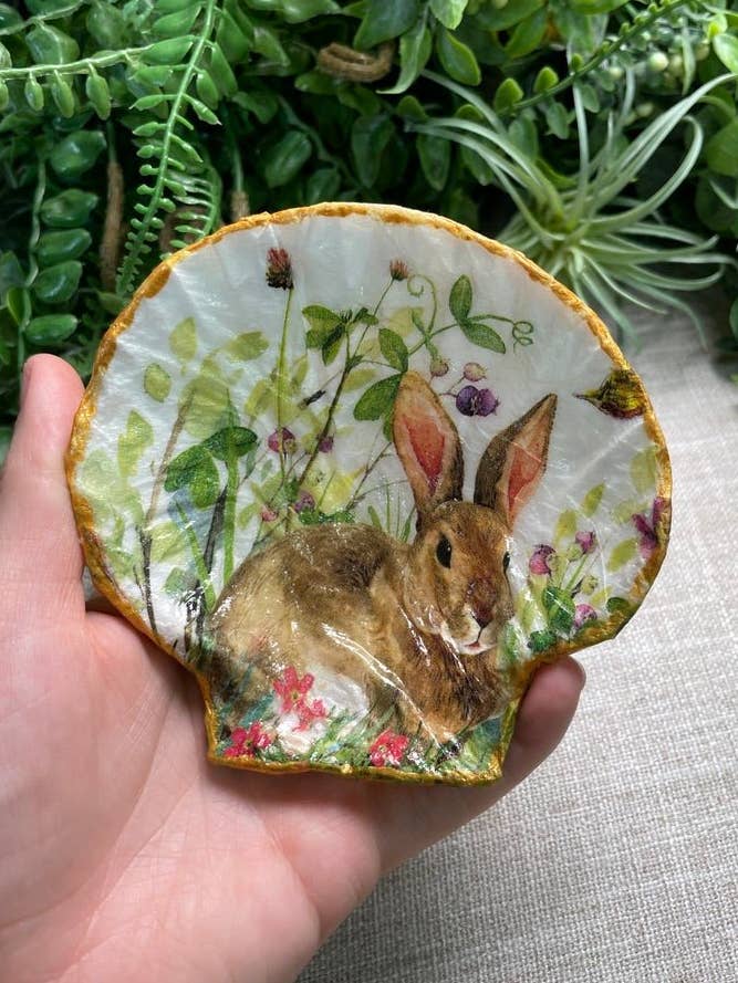 Decoupage Shell for wholesale by Copper Ashes