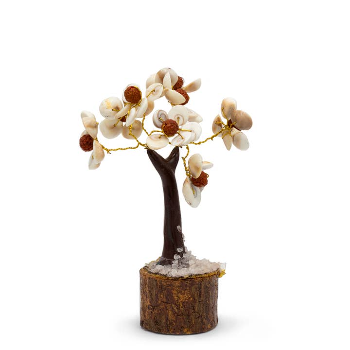 Gomati Chakra Circle Stone Trees with Rudraksha - (45 st.) for wholesale by Ancient Wisdom