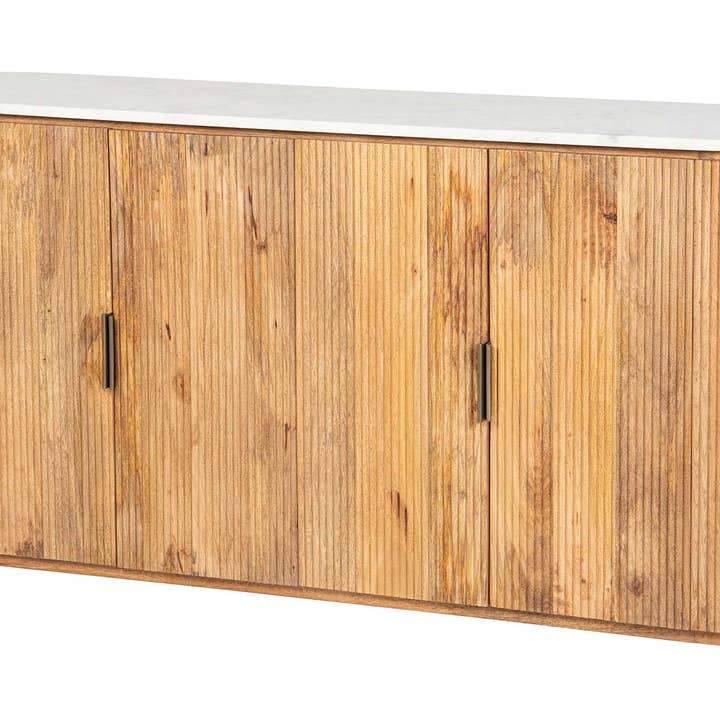 Buffet en bois de manguier et marbre Tyla 180 x 45 x 80 cm pour la vente par Ethan Chloe - GARPE GROUP - GARCIA PÉREZ Y CÍA S.L.