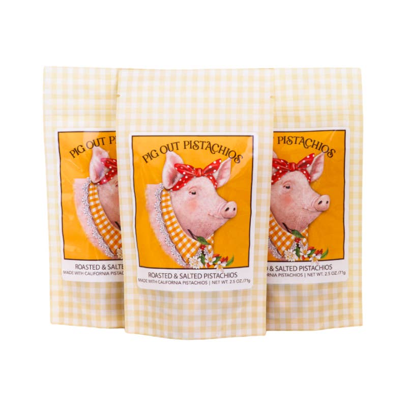 Maisie Jane’s - Wholesale Nuts - Pig Out Pistachios Roasted & Salted Pistachios 2.5 oz