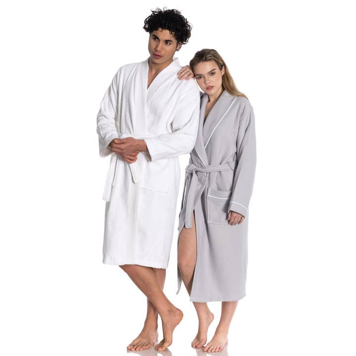 East'N Blue - Wholesale Robe - Unisex - Waffle Terry Turkish Cotton Unisex Bathrobe6