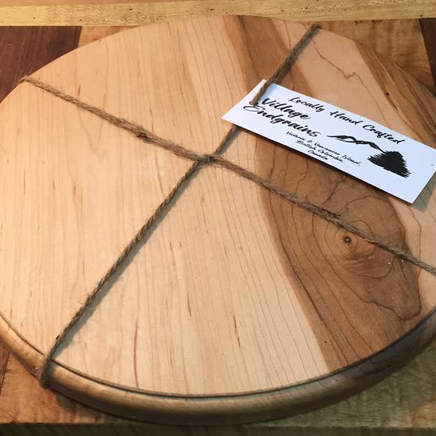 Big Leaf Maple Cheese Board for wholesale by Village Endgrains